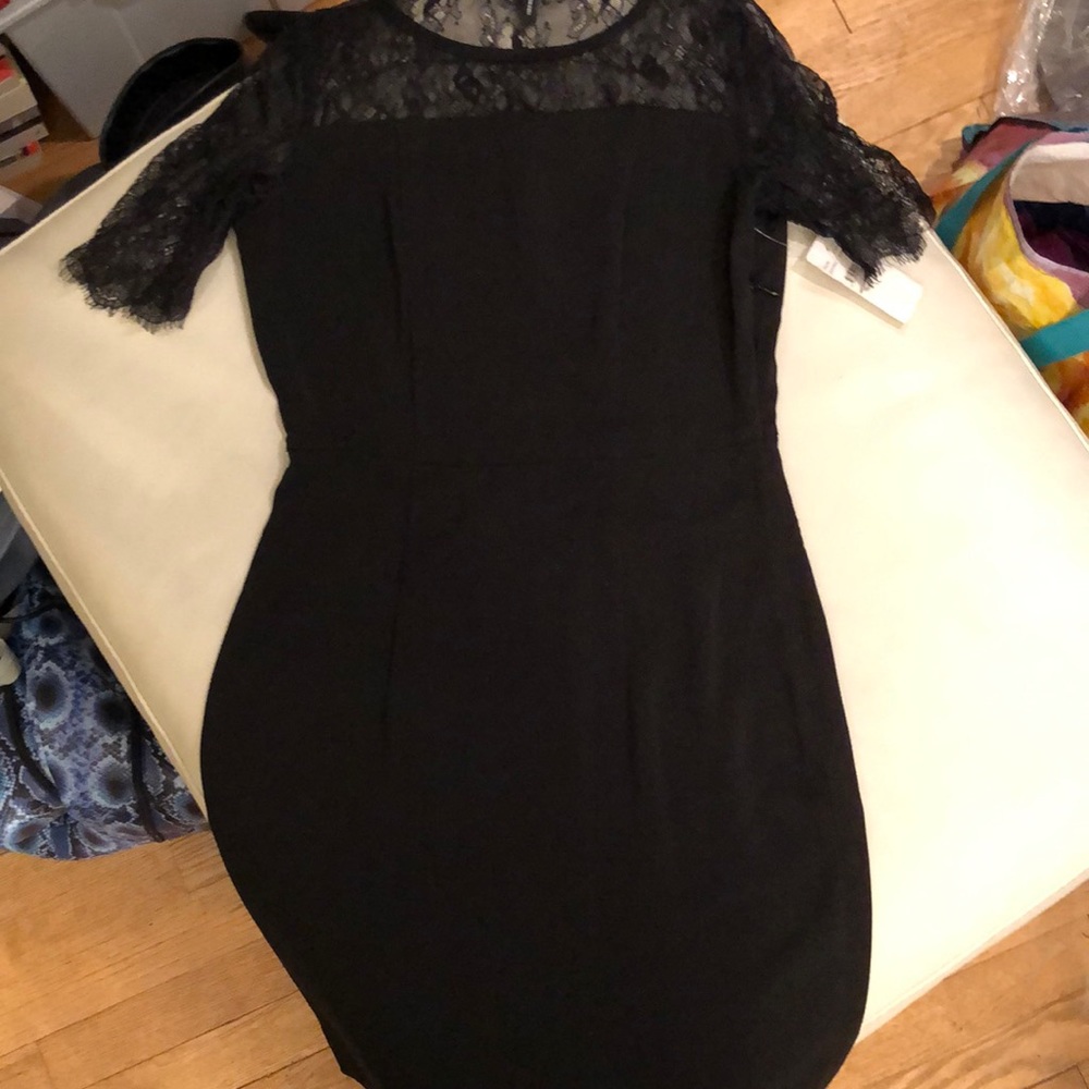 Vera Moda black short sleeve dress NWT